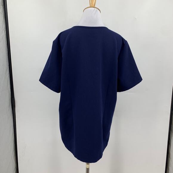 Figs Scrub Top Womens Extra Large Navy Catarina One Pocket Short Sleeve Medical - Picture 3 of 12